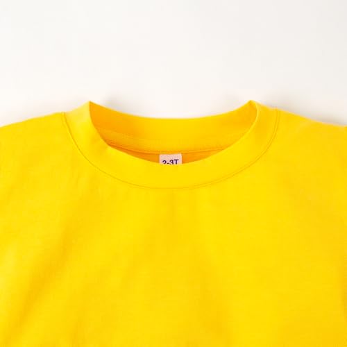 Image of Magic Park 6M-14Y Baby Short Long Sleeve Tee Tops Toddler T-Shirt Kids Solid Color Shirts Boys Girls Casual Blouse