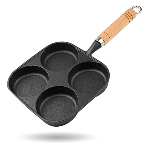 JUSTUP Cast Iron Egg Pan Cover