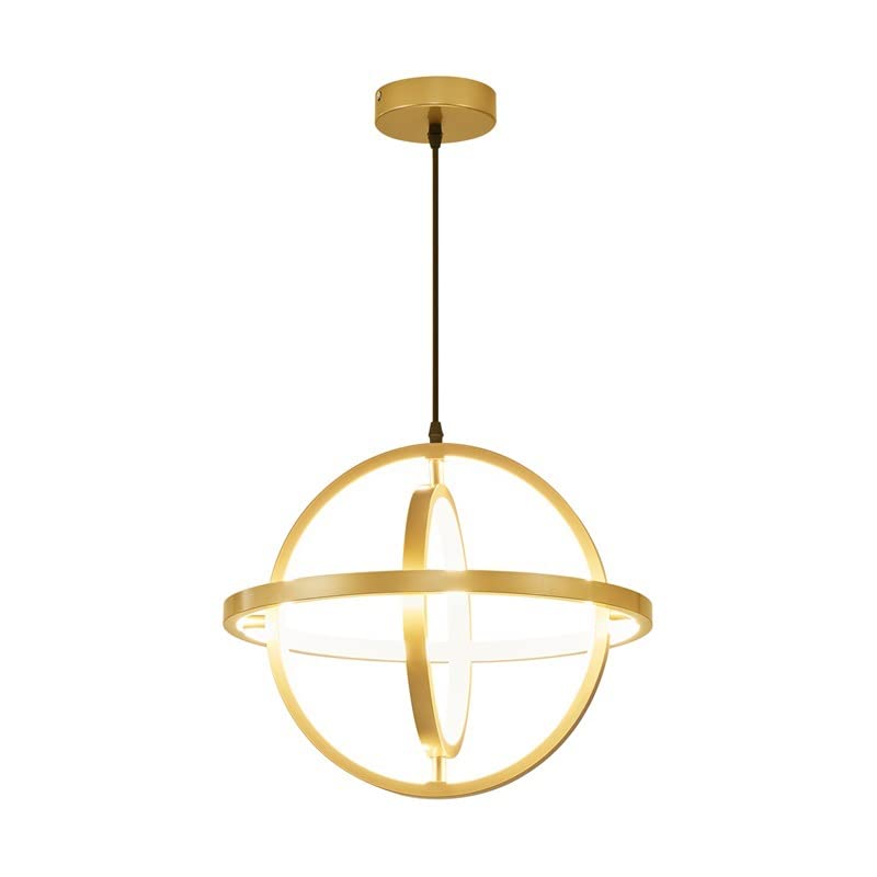 AIBAB Modern Gold Rotatable Globe Style Metal Ceiling Pendant Light Shade Lamp Shade Chandeliers Lampshade