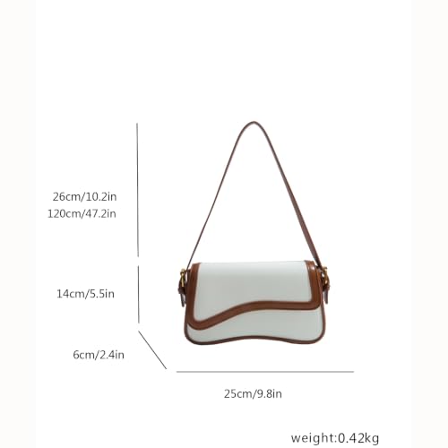 Image of PU Leather Tote Bag for Women with 2 Removable Straps and Zipper Closure