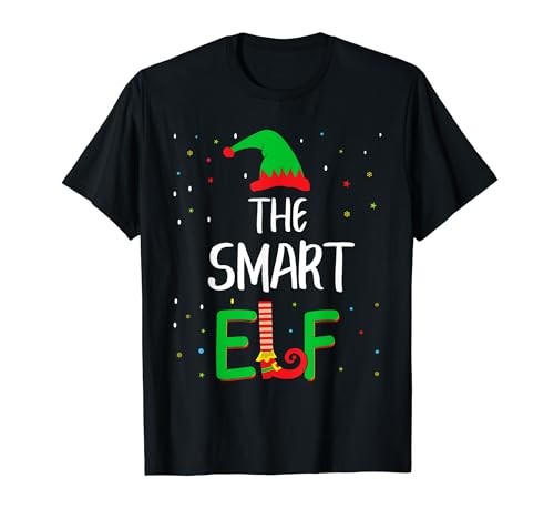 Smart Elf Family - Pijamas de Navidad a juego Camiseta