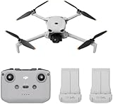 DJI Lito 1 Combo mit zwei Akkus mit DJI RC-N3, Drohne mit 4K Kamera für Einsteiger, Hinderniserkennung, ActiveTrack, 4K Video & 8K Foto, Leicht, für Erwachsene, 15 km Videoübertragung, 2 Akkus, C0