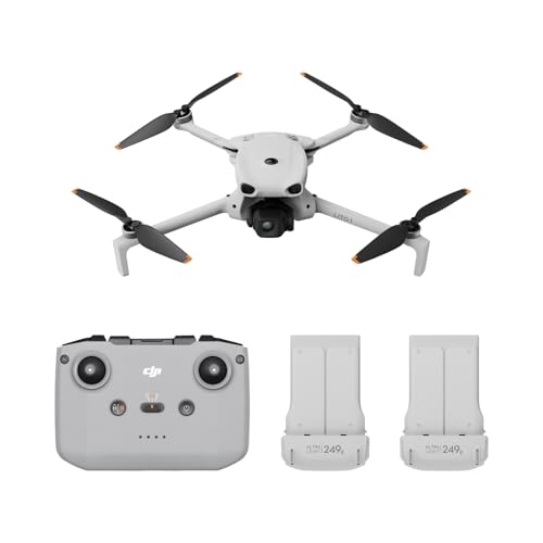 DJI Lito 1 Combo Due Batterie con DJI RC-N3, drone con fotocamera 4K per principianti, rilevamento degli ostacoli, ActiveTrack, video 4K e immagini 8K, leggero per adulti, trasmissione video 15 km, C0