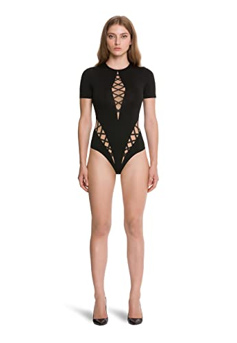 WOLFORD Durchsichtige, blickdichte Schnürung St. Body für Damen, Fairly...