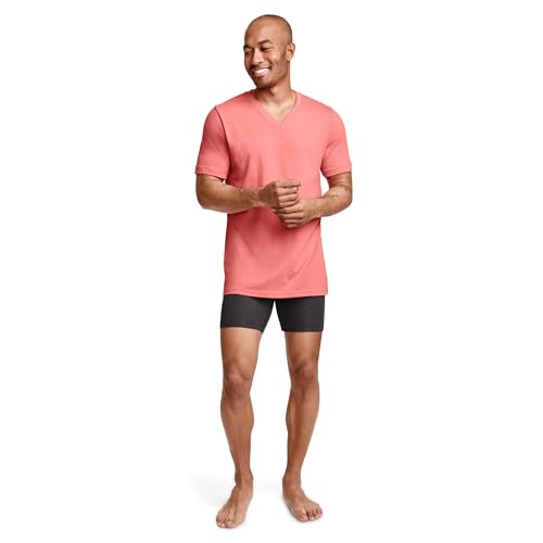 Image of Jockey Classic V-Neck Undershirt- 3 Pack - 100% Cotton T-Shirts for Men