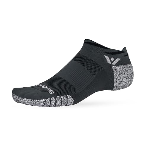 Image of Swiftwick Flite XT No Show Running Socks for Men & Women - Moisture Wicking Golf & Fitness Socks with Non Slip Support