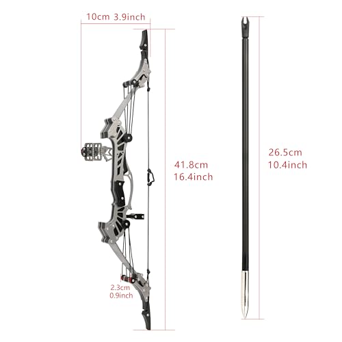 Arco compuesto para entrenamiento de tiro con arco y kit de práctica regulable 6