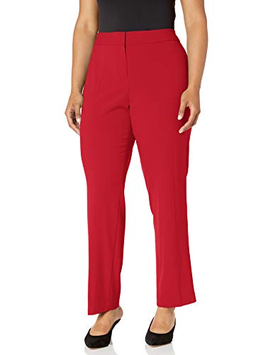 NINE WEST Women's Skinny Stretch Pant, Crimson, 16