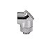 Thermaltake Pacific DIY LCS Chrome G1/4 90 Degree Adapter Fitting (CL-W052-CU00SL-A)