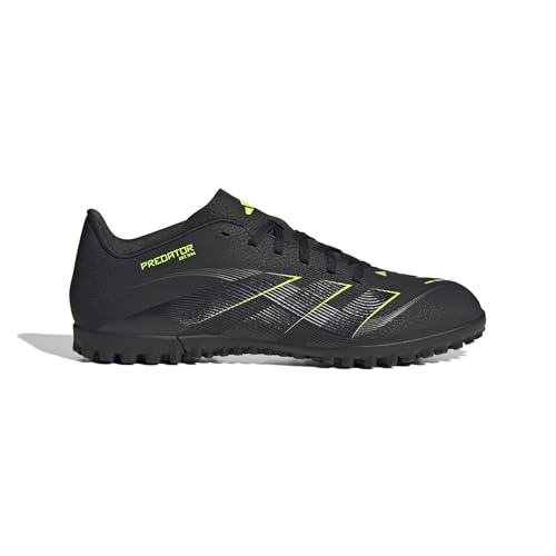 adidas Unisex Predator Club Turf Football Boots Fußballschuhe, core Black/Carbon/Lucid Lemon, 40 2/3 EU
