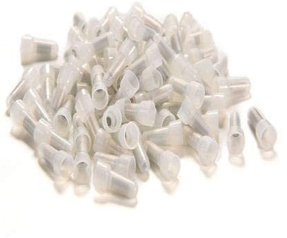 Image of CSI INTERNATIONAL CE2 Closed End Crimp Terminal Cap - 1000 Pcs Wire End Connectors | Transparent Nylon Insulated Wire Cap | Crimp Connector for Cable Wiring, Electrical Connection, DIY Projects