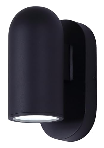 Canarm Bergen LED Outdoor Wall Light – Matte Black Finish,