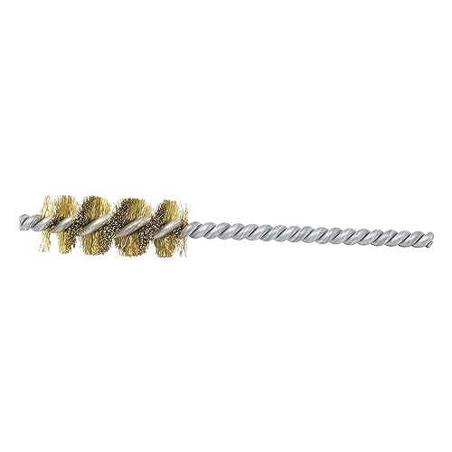 Image of Brush Research 83 Series Tube Brush-Cut For Power, .750 inch Brush Diameter, Brass .008 inch Wire Fill, 1.750 inch Brush Length, 5 inch Overall Length, Made in USA (Pack of 6)