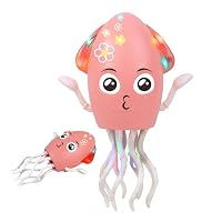 SONGDIQI Electric Dancing Octopus Toy, Pieuvre Dansante Électrique Magique avec Musique LED Et Évitement Automatique, Rechargeable par USB(#D