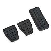 AMONIDA Auto-Pedal-Pad-Kit, 3 Stück Auto-Gummi-Pedal Polster und Bremspedal Polster Ersatz für T4 Transporter 1990 Bis 2003 Auto Pedale