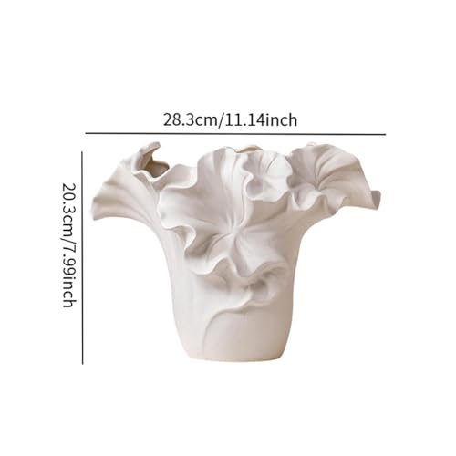 Vase en céramique simple pour composition florale de maison et décoration de table perfk - 6