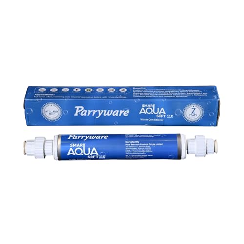 Image of Parryware Aquasoft Water Softener 110 | Converts Hard Water into Soft Water | Prevents Scaling | Ideal for Office Buildings, Apartments, Villa & Big Swimming Pool | Water Conditioner for 2-inch Pipe