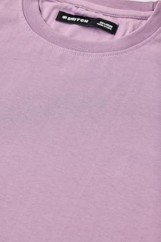 Image of SNITCH Men Polo Plus Size T-Shirt | Knitted Solid Polo with Contrast Tipped Collar & Logo Embroidery | 100% Cotton Breathable Lightweight Smart Casual Wear