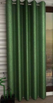 Image of Avi Trendz Polyster Curtain Set of 1(Green, 4 x 6)