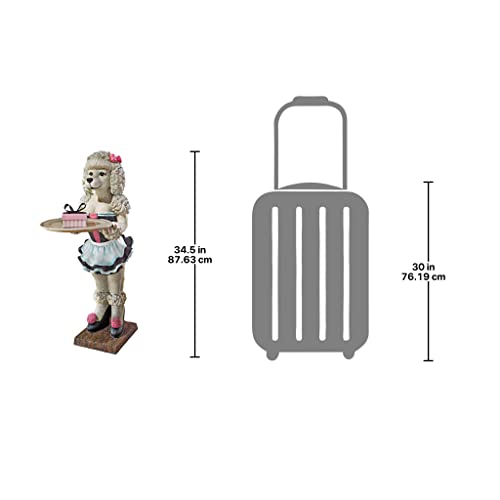 Design Toscano EU9287 Coco, the Parisian Poodle Serving Table, 87.63 cm*53.34 cm*29.21 cm