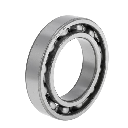Image of X AUTOHAUX 6011 Deep Groove Ball Bearings P0 55x90x18mm Lubricated Bearings Open Type Silver Tone Scooter Skateboard Wheel