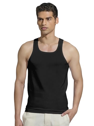 Image of XYXX Men's Cotton Square Neck Seamless Vest | Invisible Vest for Man, Seamless Inner for Men