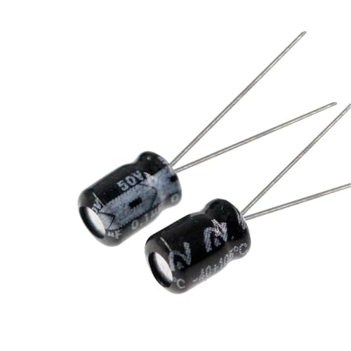 Condensateur électrolytique 50V radial en aluminium 4x7mm pour réparation durable de PCB