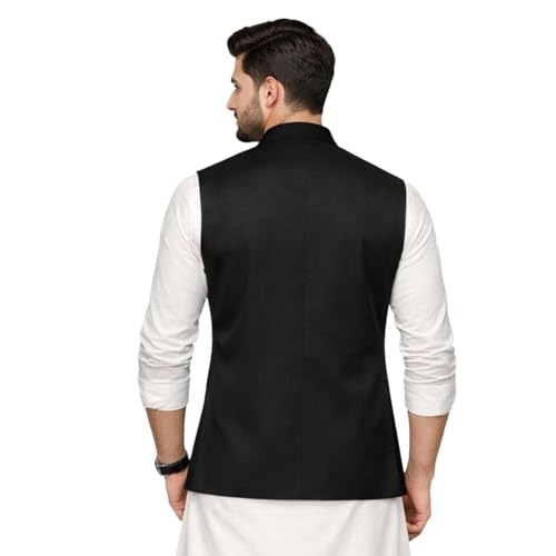 Image of DesignerBin Men's Nehru jacket Waistcoat, Modi Jacket with Beautiful Color