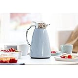 Emsa Campo Isolierkanne F4130400 | 1L Füllmenge | Quick Tip Verschluss | 100% dicht | 12h warm, 24h kalt | Premium Edelstahl | Einfache Reinigung | Pastell-Blau