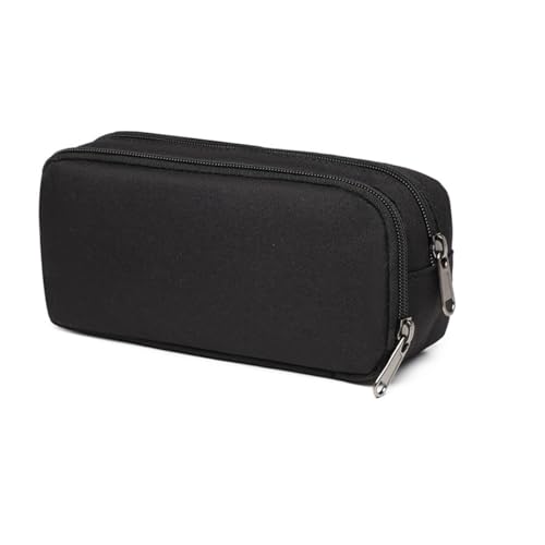 Pencil Case Big Capacity Pencil Cases Pouch Office Stationery Storage Bag-Black
