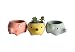 Youfui Cute Animal Succulent Planter Flower Pot Decor for Home Office Desk (Pig+Elephant+Hedgehog)
