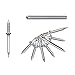 Generic 500Pcs Double-Head Skirting Thread Seamless Nail Double Headed Nails Invisible Security Screws with 5 Installation Tool - (As Show)