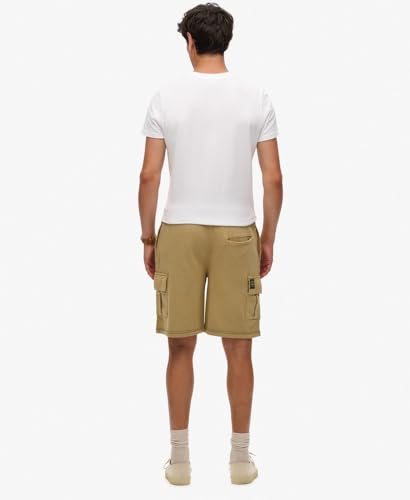 Superdry Para Hombre. M7110425A PantalóN Corto Cargo Con Pespuntes En Contraste MarróN (L), Casual, AlgodóN - 3