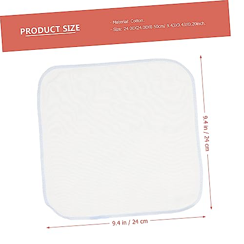HANABASS 10pcs Baby Cotton Face Towels Double Layer Soft Absorbent Handkerchiefs for Newborns and Infants for Sensitive Skin for Bath and Nursing2