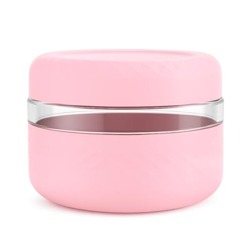 Image of 16 oz /2 Cup Glass Lunch Bowl Container with Lid, Leak & Spill Proof