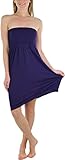 ToBeInStyle Women's Summer Tube Top Mini Dress - One Size - Purple