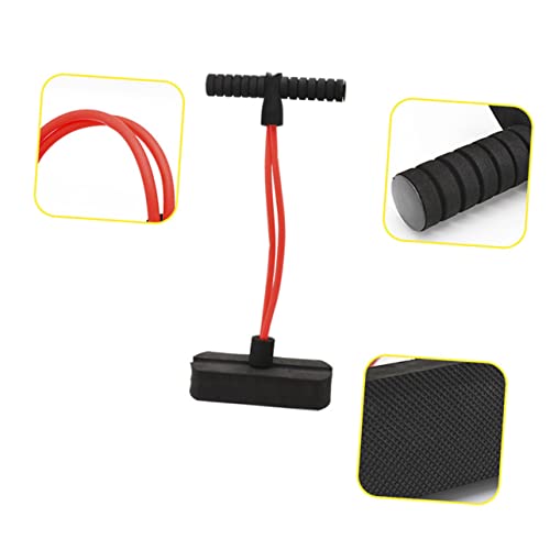 Kisangel Heavy Bearing Bouncing Stick for Fun Jumper with Comfortable Handles for Indoor Promotes Motor Skills Physical Activity Black