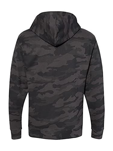 Independent Trading Co. - Midweight Hooded Sweatshirt - SS4500 - M - Black Camo3