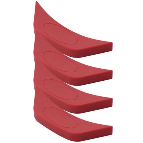 JECOMPRIS Funda para Asa de Olla de Silicona Roja Protector Térmico Antideslizante Juego de 4 Piezas Accesorios para Cocina Seguros y Resistentes al Calor Adecuado para Sartenes y