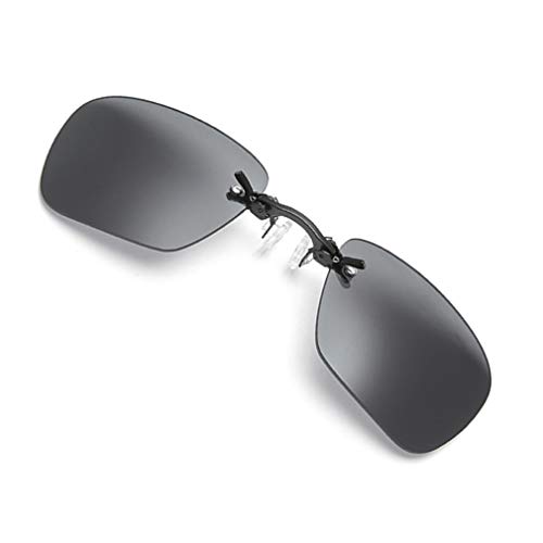 Retro Clip On Nose Rectangular Sunglasses Matrix Morpheus Movie rimless