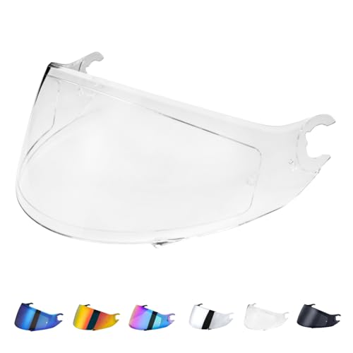 Visiere Casque pour Shark D Skwal D-Skwal 2 Spartan Carbon,Visière de Casque de Protection Contre Le Vent Moto,Lentille de Remplacement de Visière de Casque...