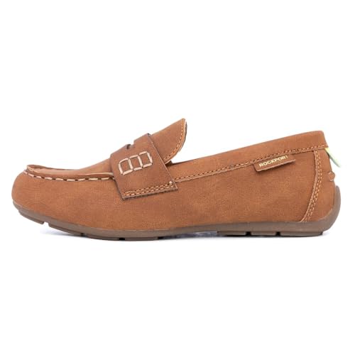 Image of Rockport Boys Mocassins Loafers Slip On Dress Penny Flat Shoes for Boys Kids (Little Kids & Big Kids)