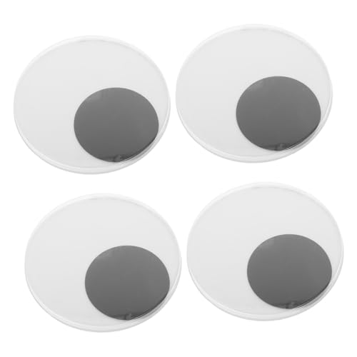 NUOBESTY 2 Pairs Large Self Adhesive Plastic Googly Eyes Wiggly Movable Craft Eyes for DIY Projects Classroom Activities Art Decor and Parties