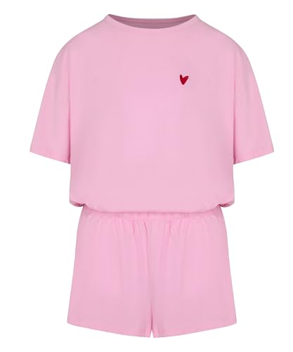 HUNKEMÖLLER Pyjama-Set aus Baumwolle - pink - S