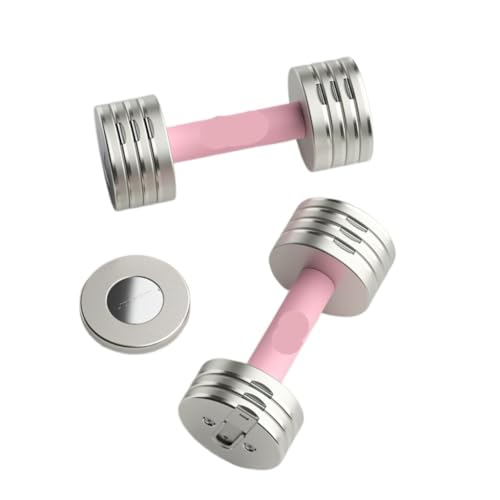 WLFKL Mancuerna Mancuernas For Hombres Y Mujeres, Equipos De Fitness For El Hogar, Mancuernas Pequeñas Ajustables Y Extraíbles. Sostener Objetos Pesados(Pink)