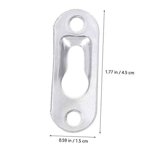 Image of HOMSFOU Mirror Hanging Kit 30 Keyhole Hangers Frame Hangers Metal Wall Mounting Hardware Easy to Use