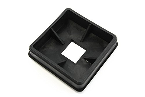 Red Hound Auto 2 Bumper Plug End Caps Square 4 Inches Vented Cover Rv Camper Trailer Hard Plastic Pair Set #TOP4