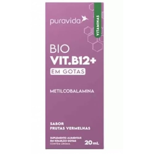 Bio Vit B12 - Vitamina B12 em Gotas 20ml | Metilcobalamina, Sabor Frutas Vermelhas