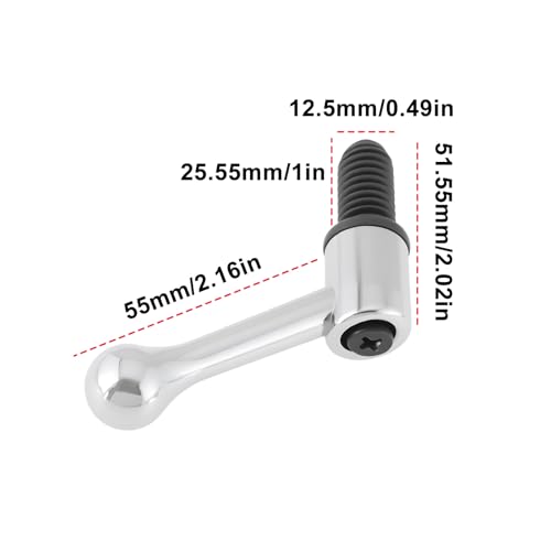 2pcs 12inch thread table lock bolt handle compatible with bridgeport milling machine