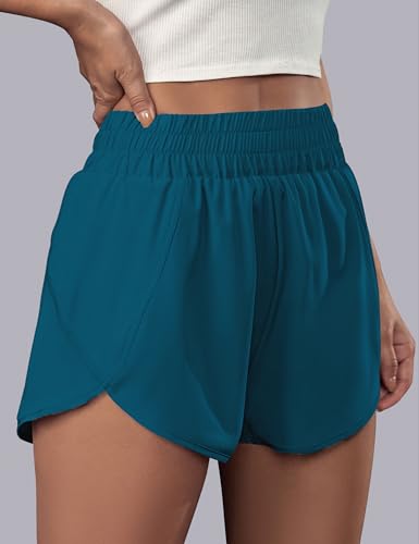 Image of BMJL Women's Athletic Shorts Running Workout Shorts Gym High Waisted Summer Short with Waistband Pocket